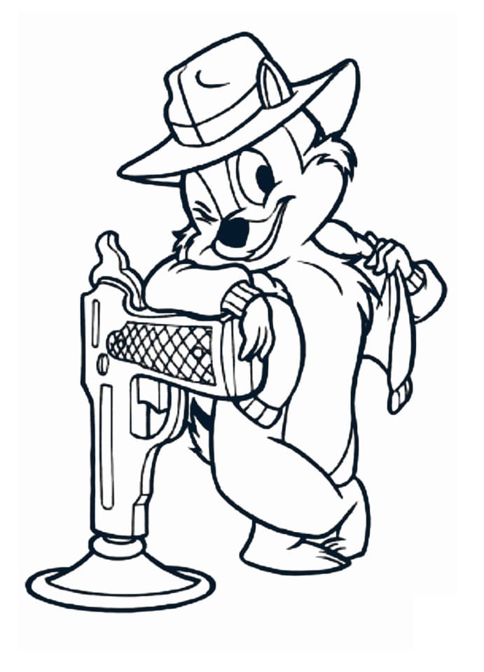 Tac coloring page