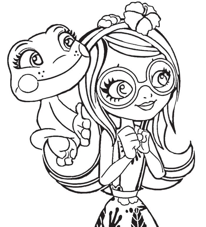 Tamika et Burst coloring page