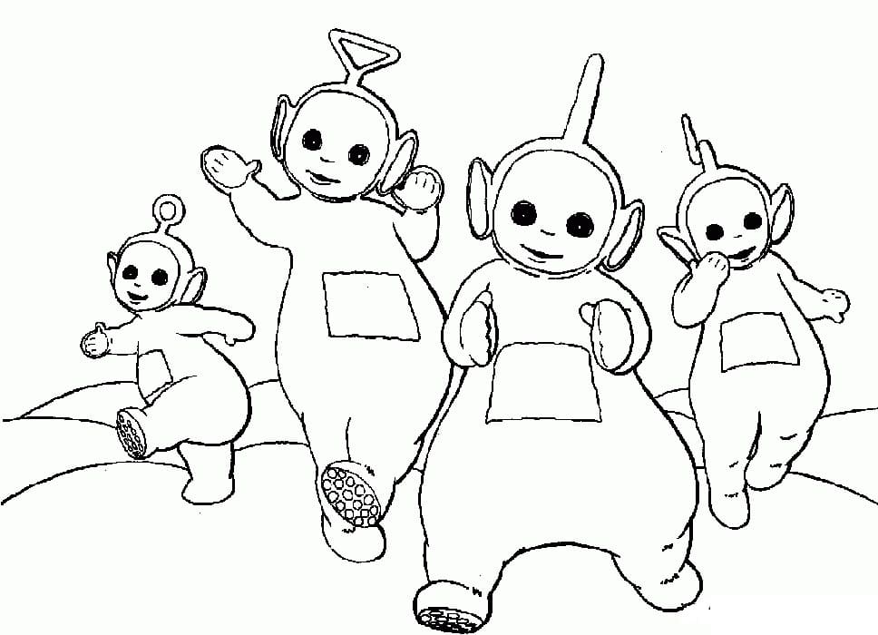 Coloriage Teletubbies Pour les Enfants