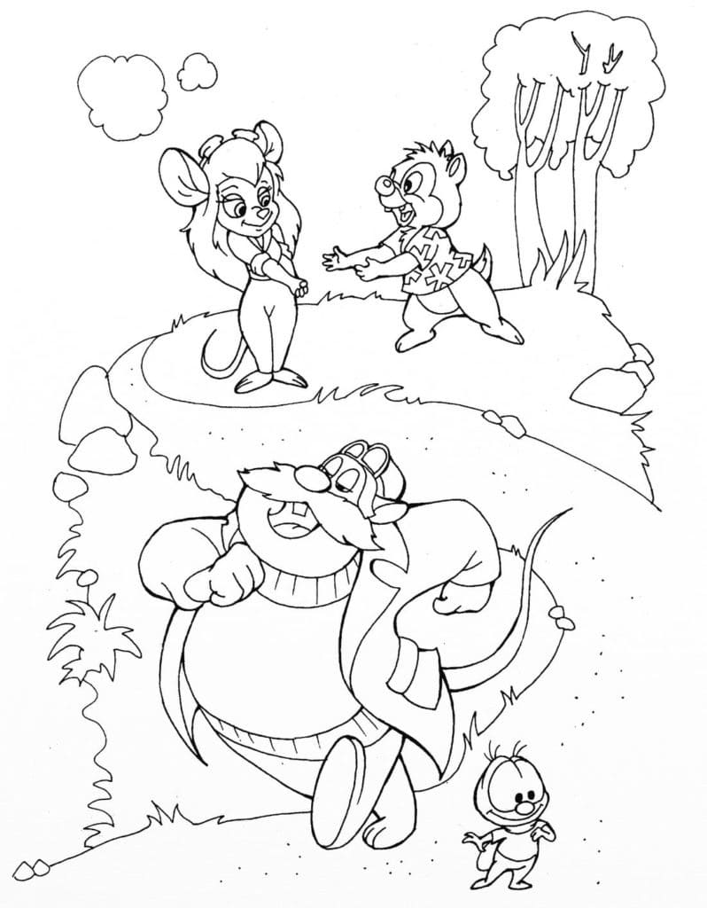 Tic et Tac Pour Enfant coloring page
