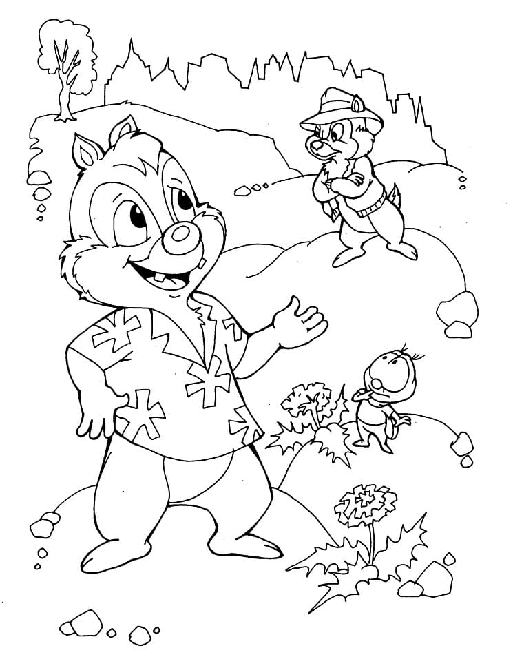 Tic et Tac Pour Enfants coloring page