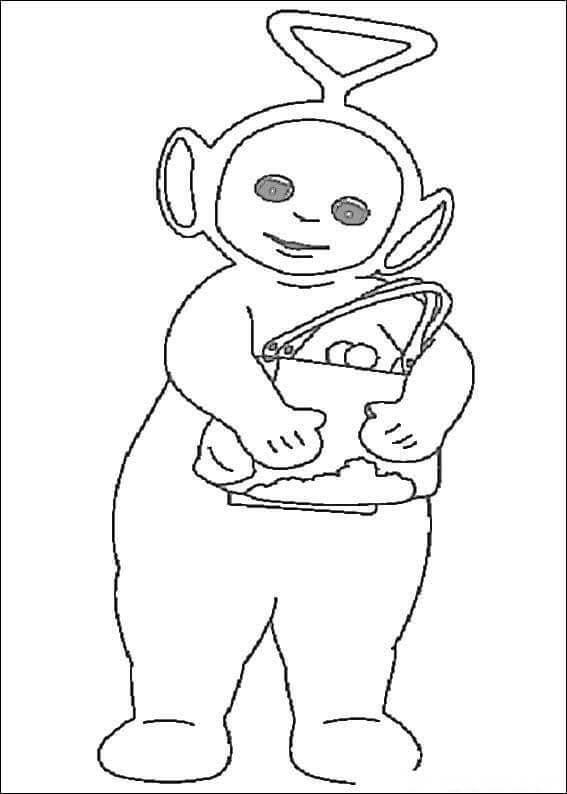 Tinky Winky de Teletubbies coloring page