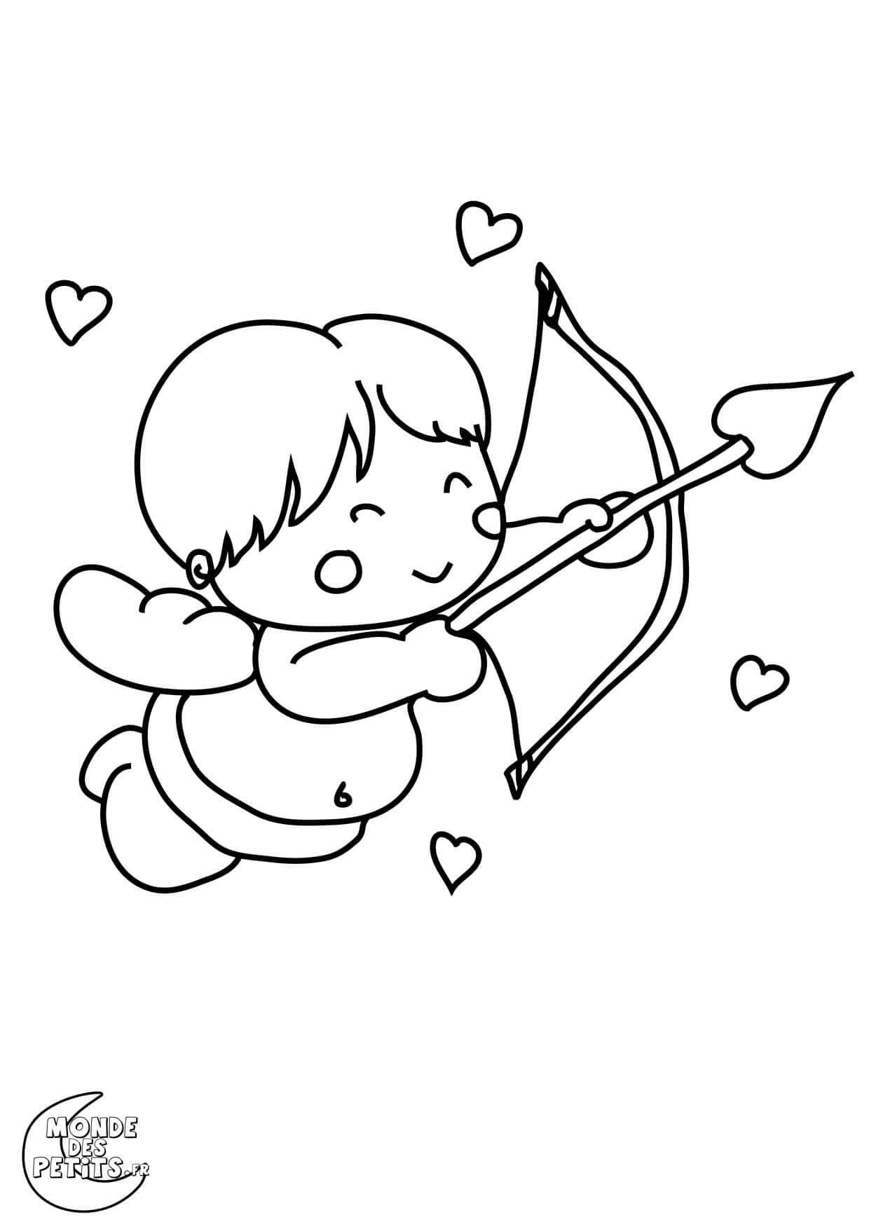 Titounis Cupidon coloring page