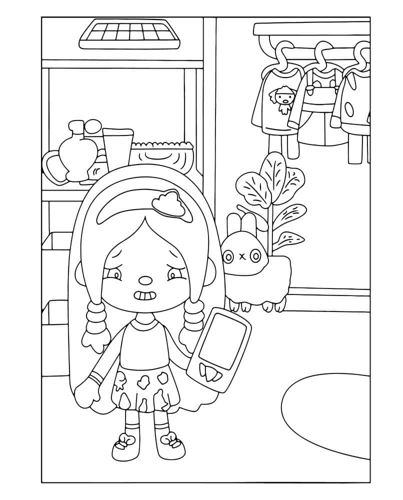 Coloriage Toca Boca Imprimable Gratuit Pour les Enfants