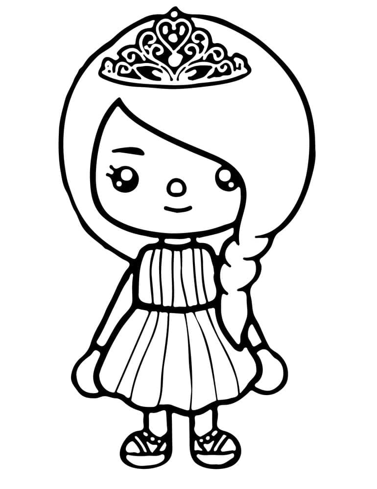 Coloriage Toca Boca Pour les Enfants de 1 An