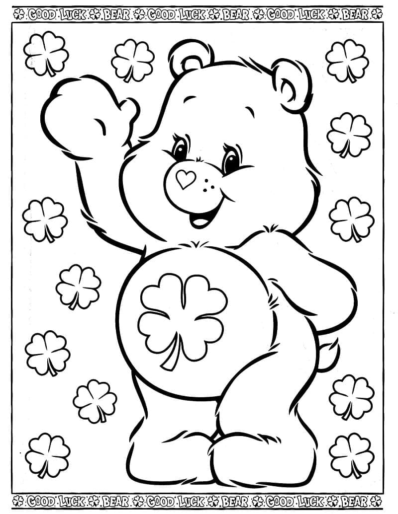 Coloriage Touchanceux de Bisounours