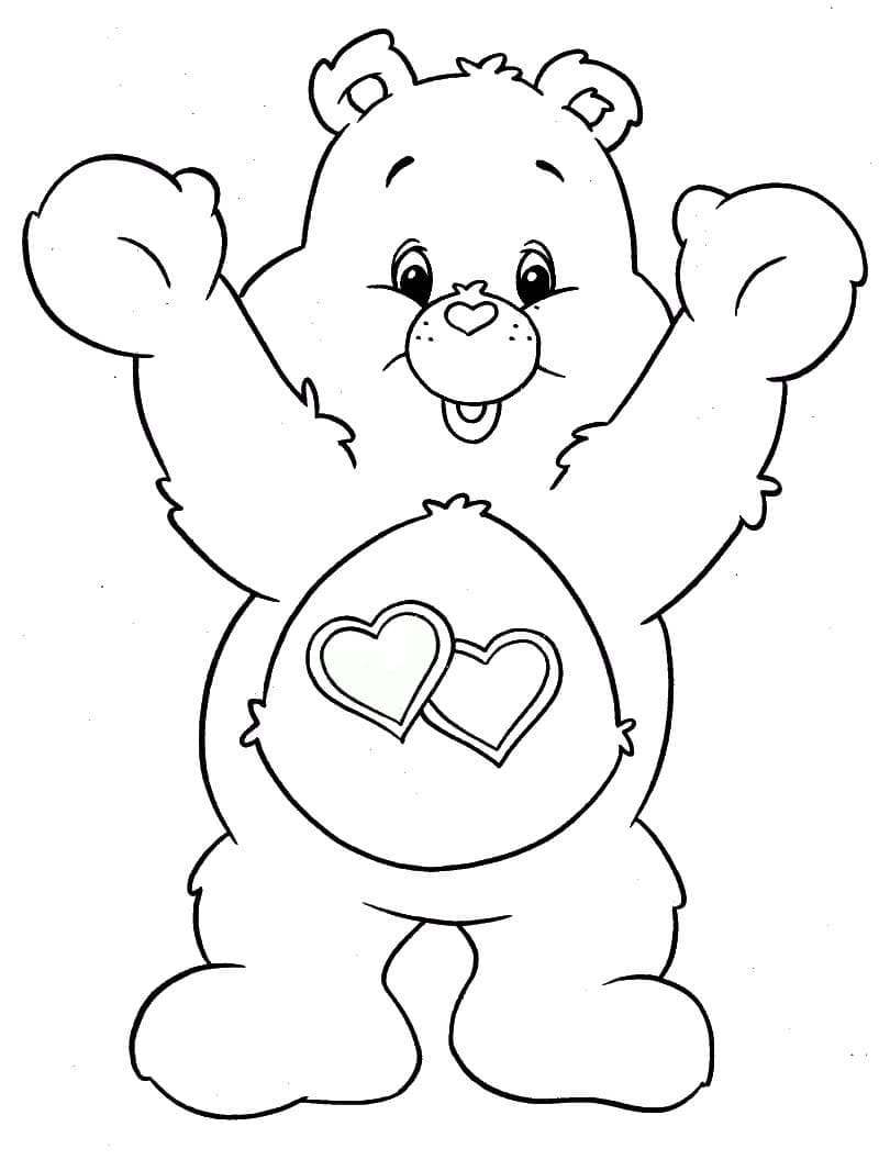 Touchérie de Bisounours coloring page