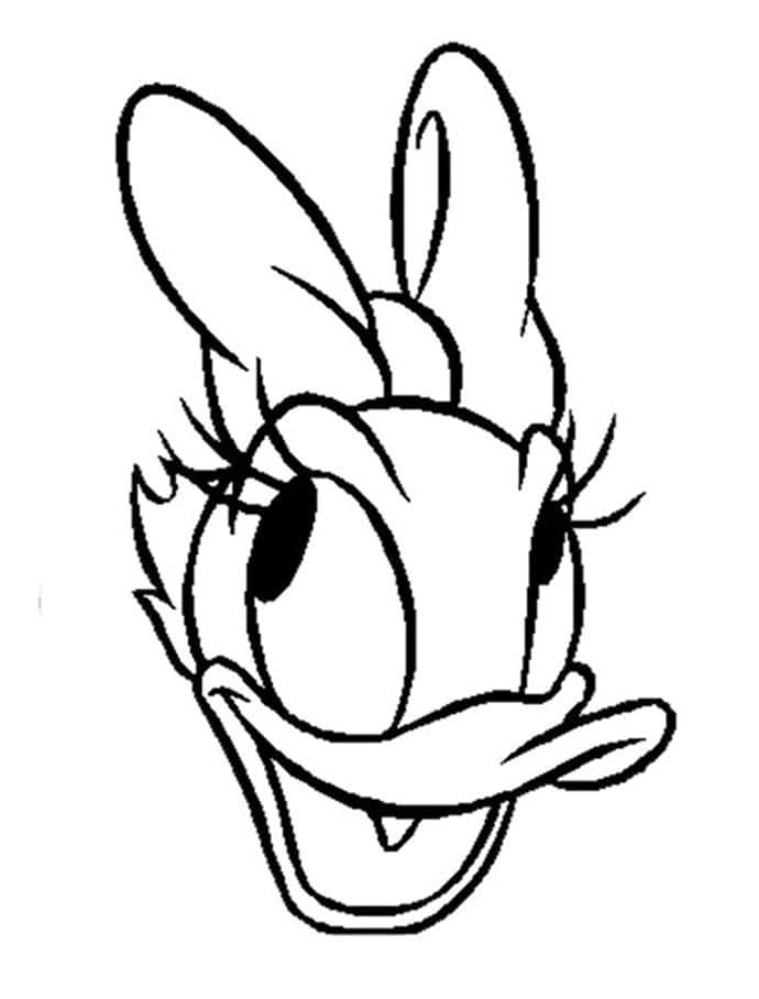 Visage de Daisy Duck coloring page