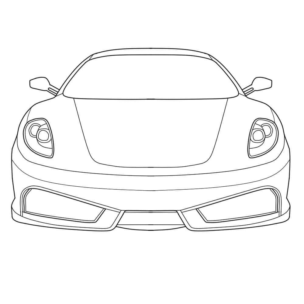 Coloriage Voiture Ferrari F430