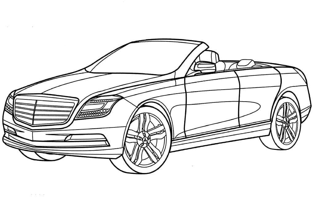 Voiture Mercedes-Benz coloring page