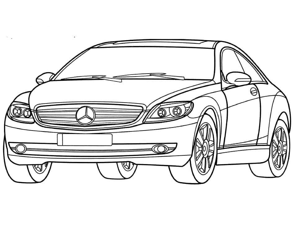 Voiture Mercedes Classe CL coloring page