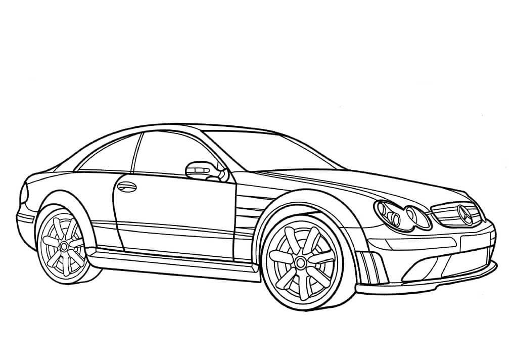 Voiture Mercedes Classe CLK coloring page