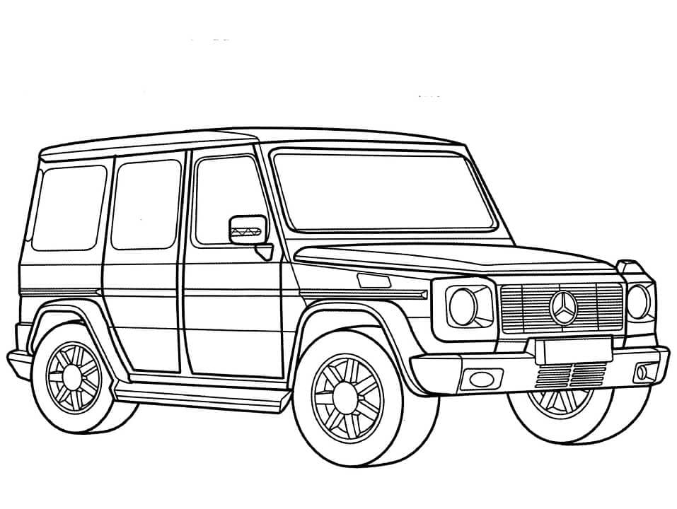 Voiture Mercedes Classe G coloring page