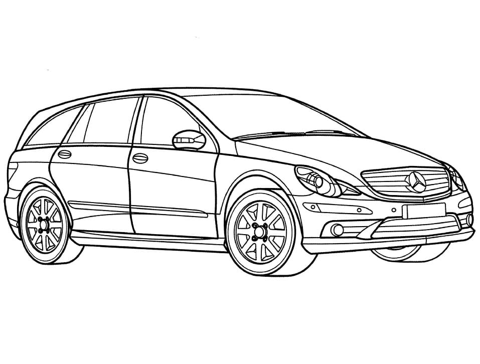 Voiture Mercedes Classe R coloring page