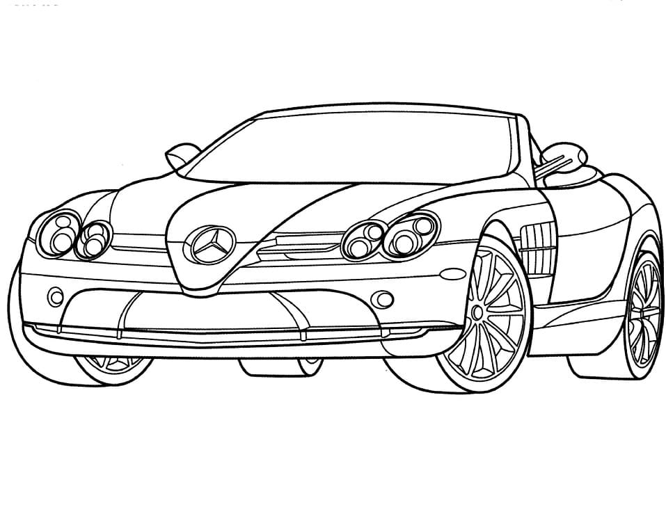 Voiture Mercedes SLR McLaren coloring page