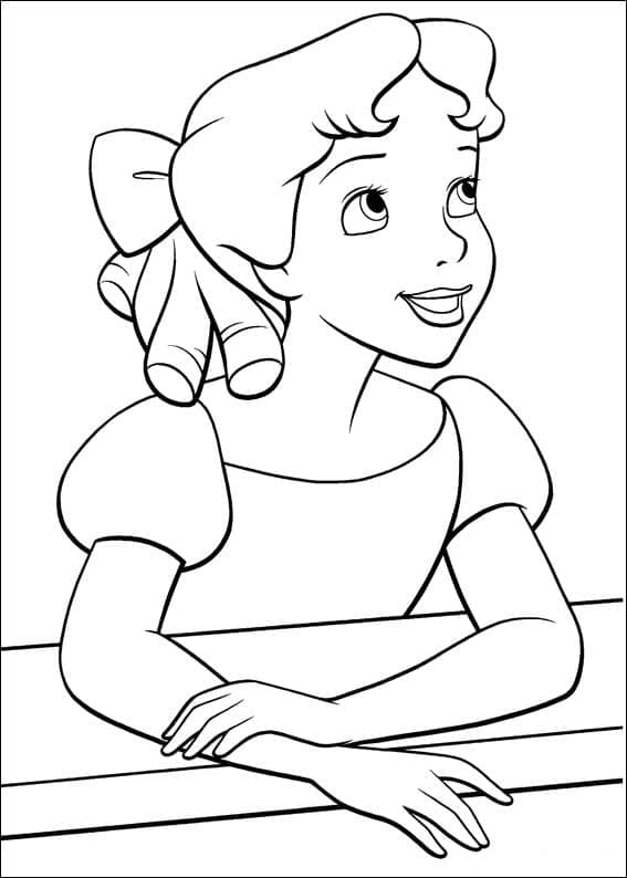 Wendy Darling de Peter Pan coloring page