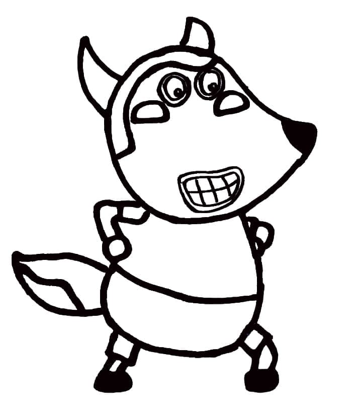 Wolfoo Souriant coloring page