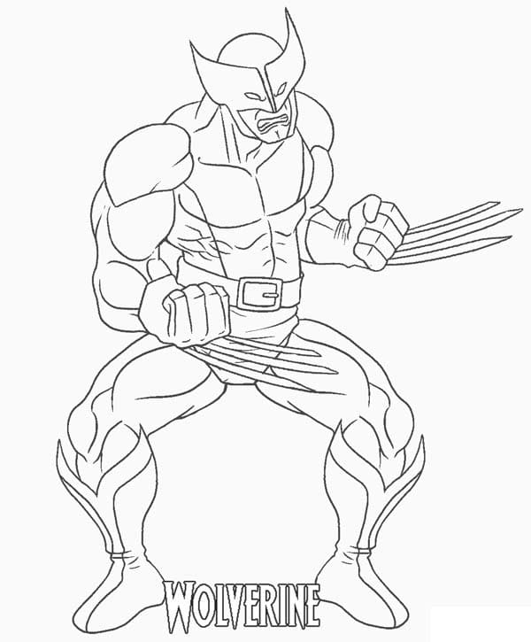 Coloriage Wolverine 1