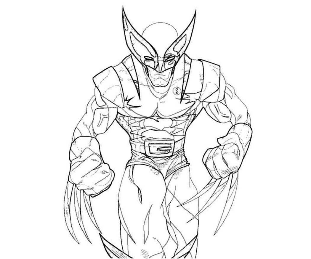 Wolverine 3 coloring page