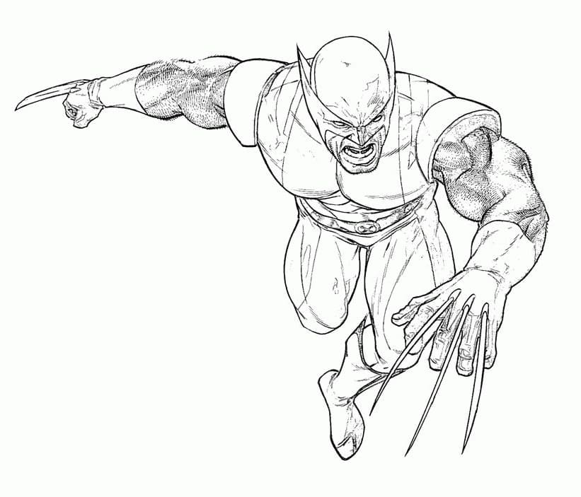 Wolverine 4 coloring page