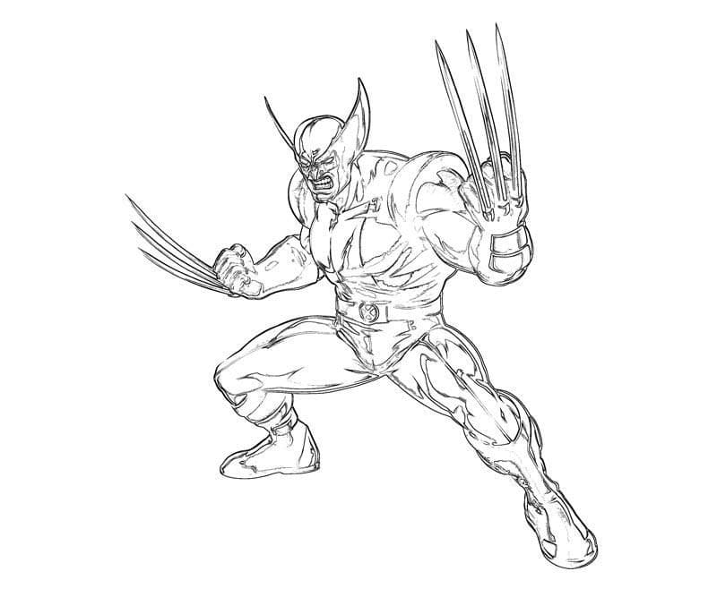 Wolverine 6 coloring page