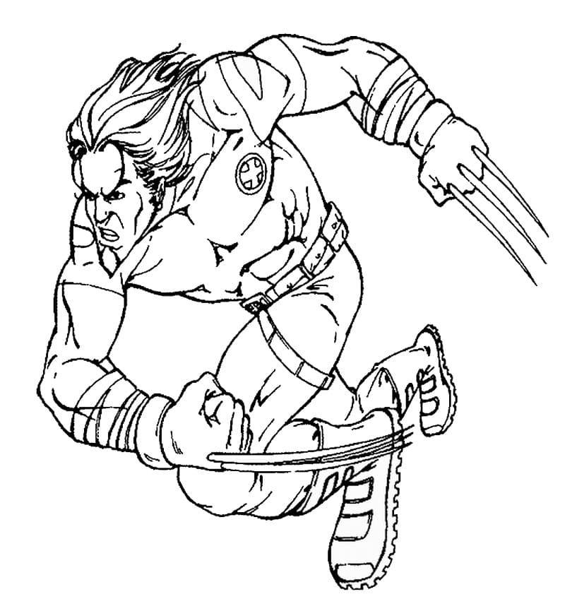 Wolverine 7 coloring page