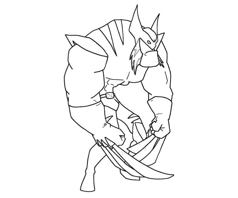 Wolverine Gratuit coloring page