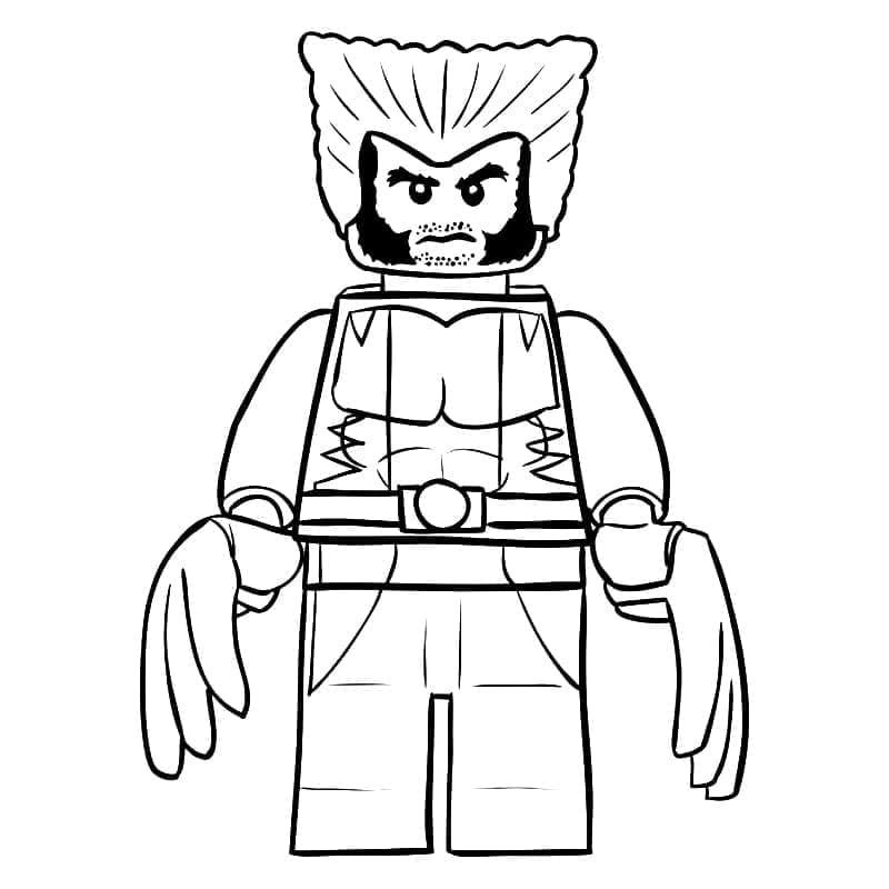 Wolverine Lego coloring page