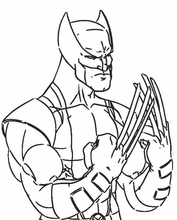 X-Men Wolverine coloring page