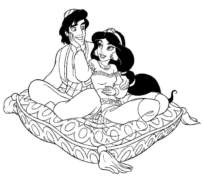 Aladdin de Disney coloring page