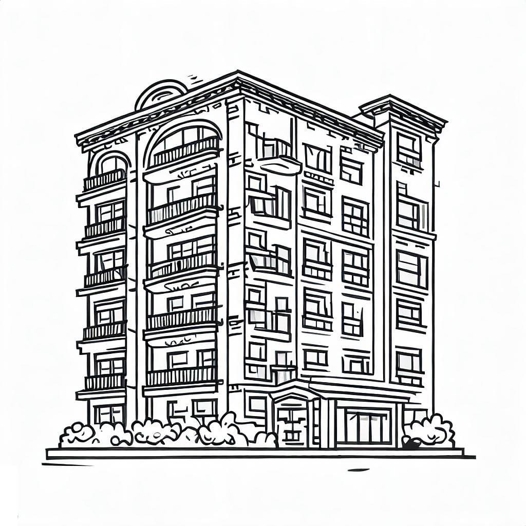 Appartement 5 coloring page