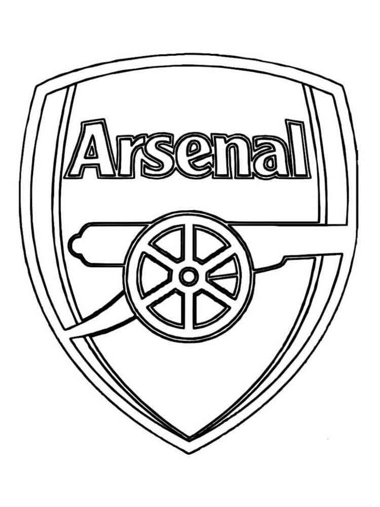 Arsenal Logo coloring page