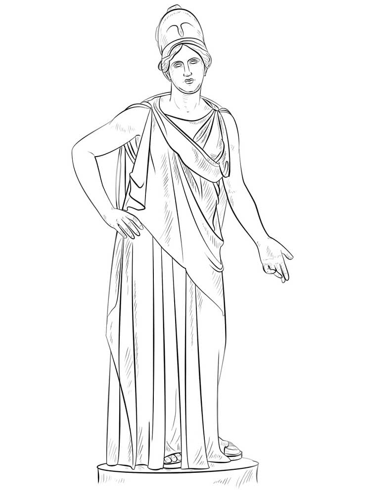 Athéna – Fille de Zeus coloring page