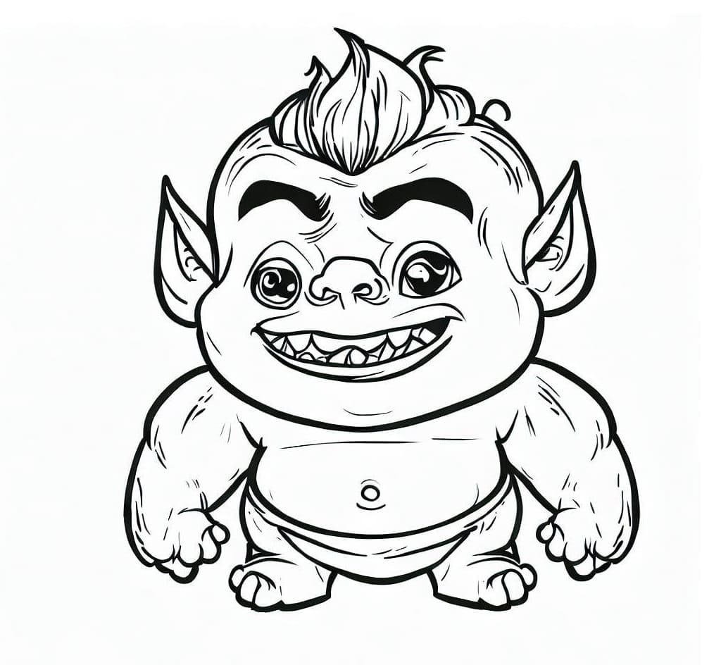 Bébé Ogre coloring page