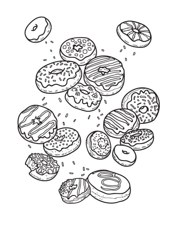 Beignets Incroyables coloring page