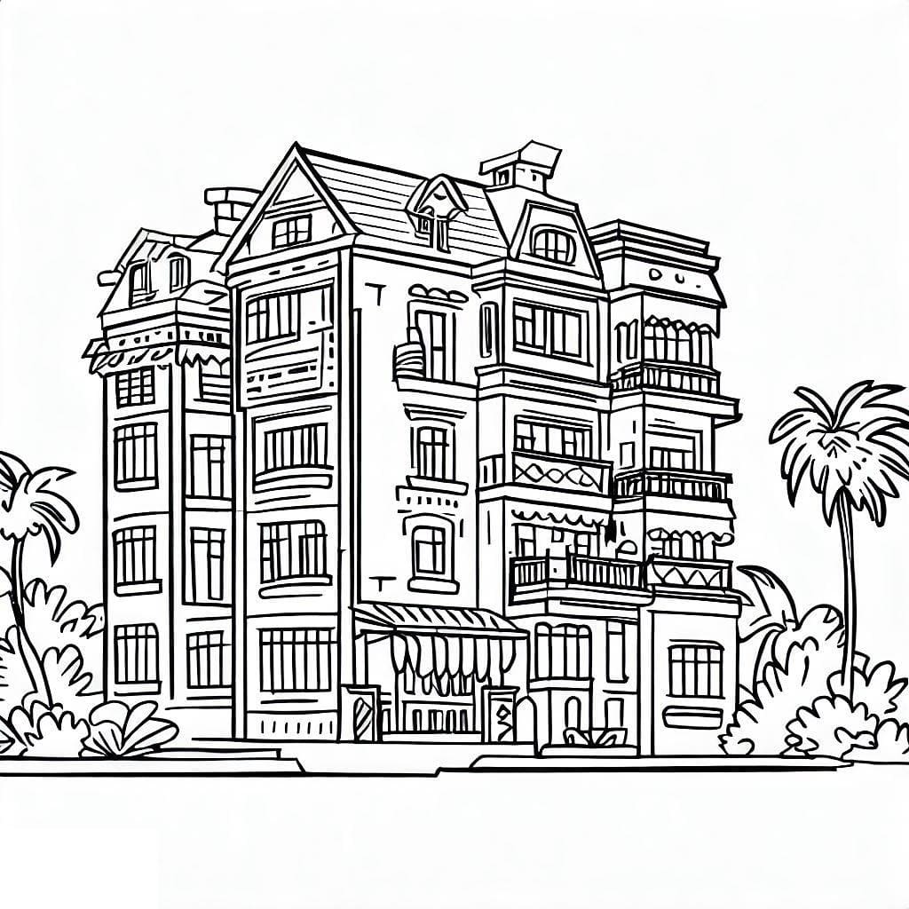 Bel Appartement coloring page