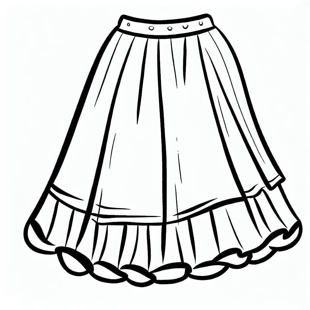 Belle Jupe coloring page