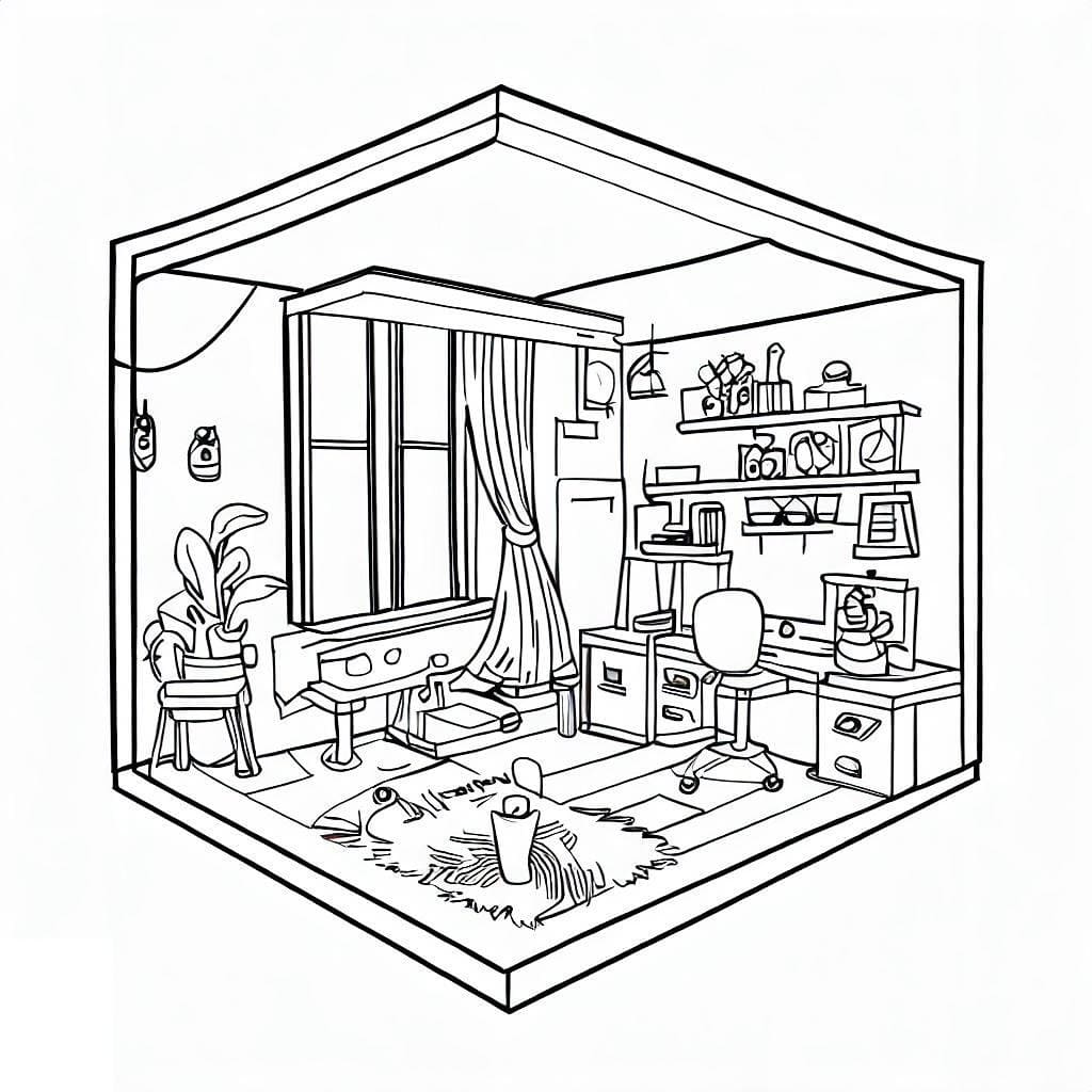 Bon Appartement coloring page