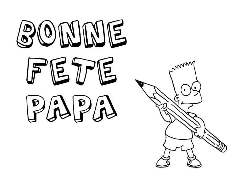 Bonne Fête Papa 8 coloring page