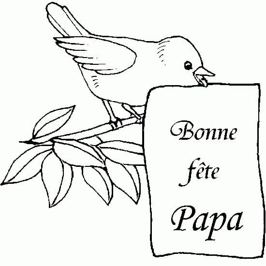 Bonne Fête Papa Gratuit coloring page
