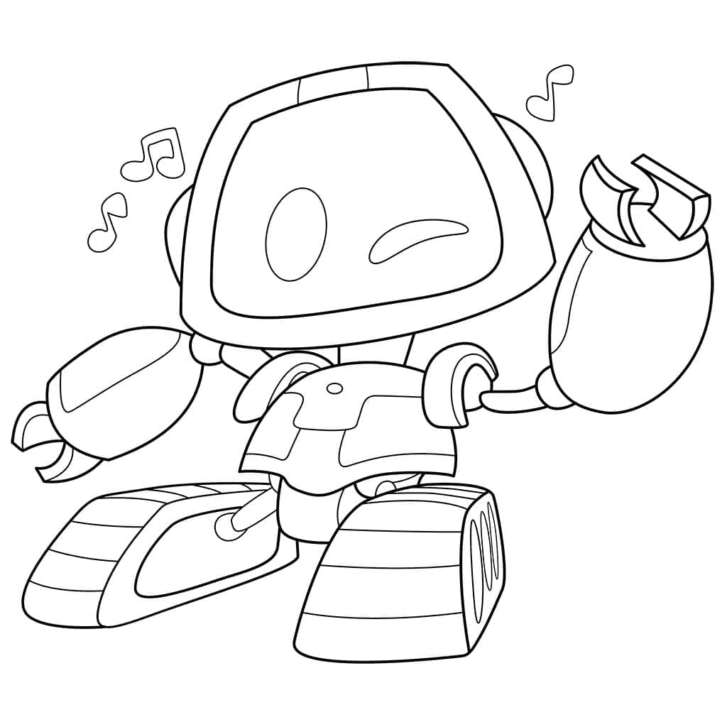 Coloriage Boogie Bot de Poppy Playtime