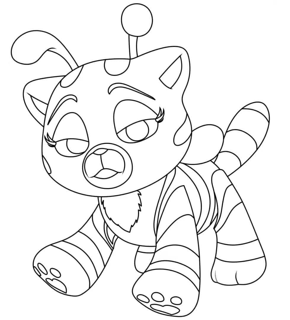 Coloriage Cat Bee