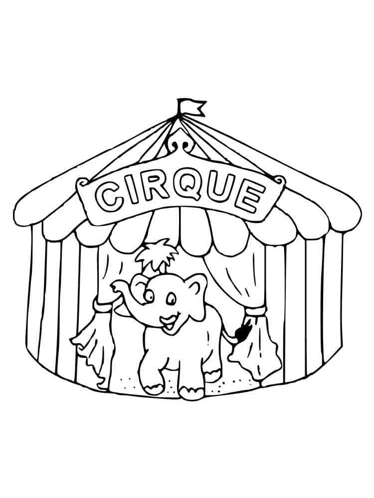 Cirque Gratuit coloring page