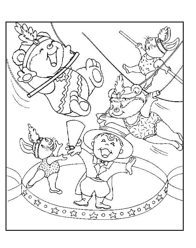 Cirque Mignon coloring page
