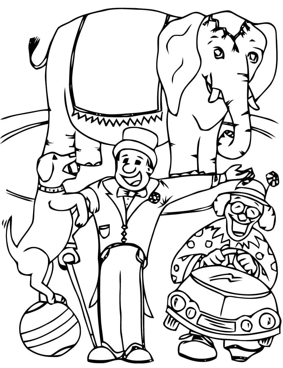 Cirque Pour les Enfants coloring page