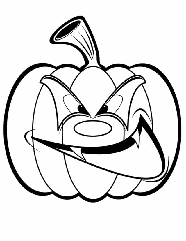 Citrouille d’Halloween Folle coloring page