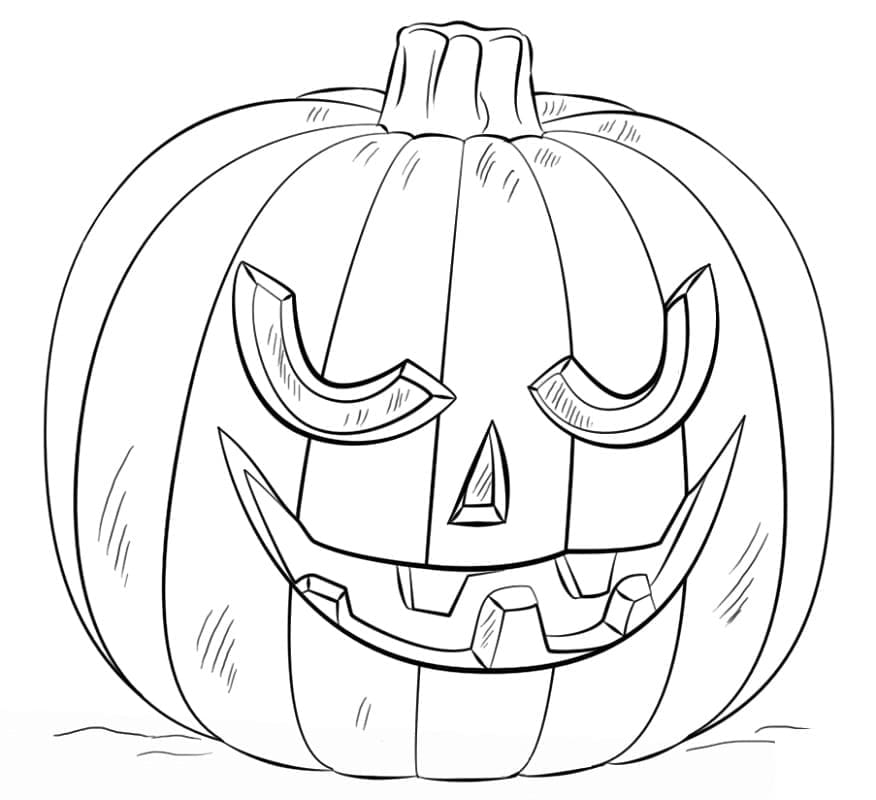 Citrouille d’Halloween Pour Enfants coloring page