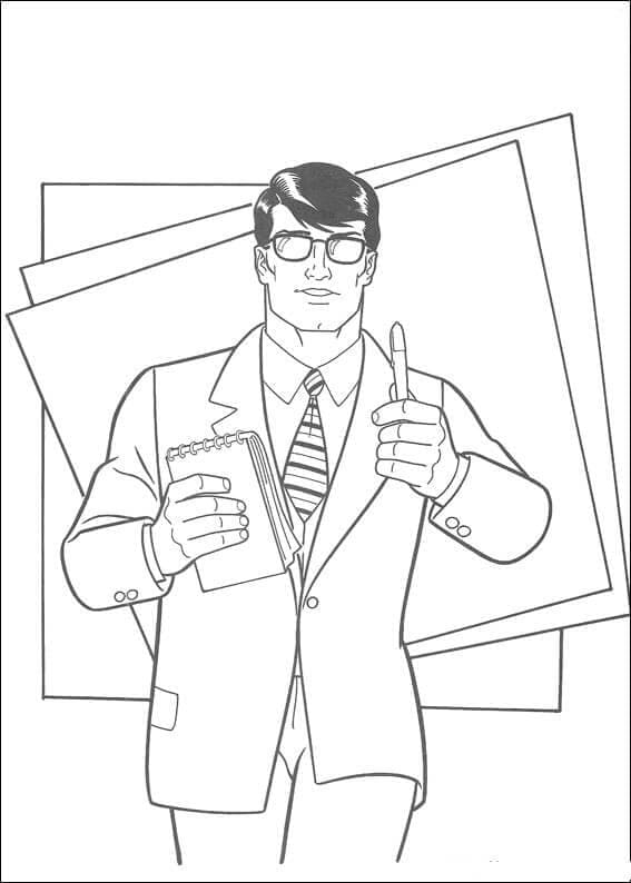 Coloriage Clark Kent Clark Kent