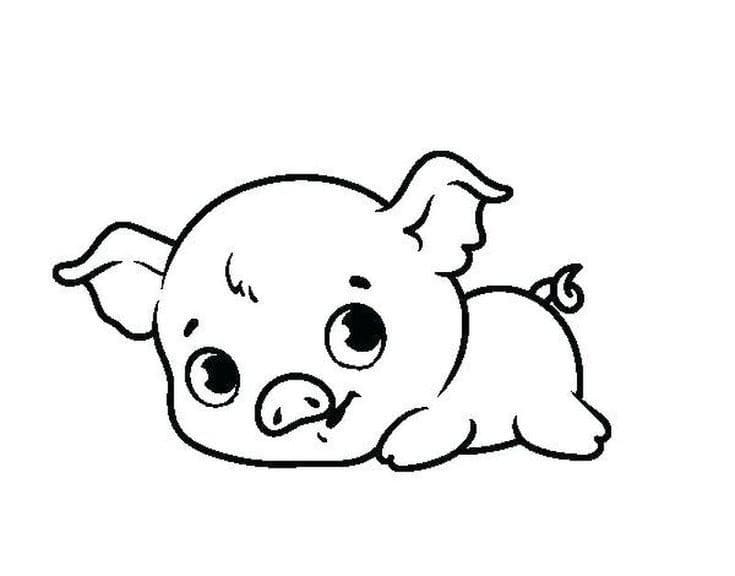 Cochon Mignon coloring page
