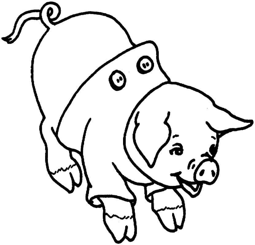 Cochon Pour Enfants coloring page